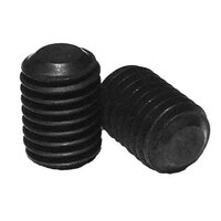 SSS382FP 3/8"-16 X 2" Socket Set Screw, Flat Point, Coarse, Alloy, Black Oxide